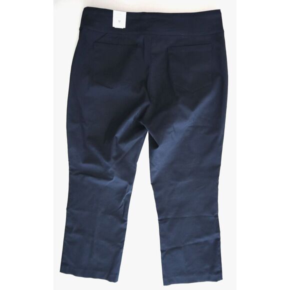 J. McLaughlin 0169261022 Women's Sz 12 Winter Navy Blue Ivy Stretch Pants - Picture 2 of 10
